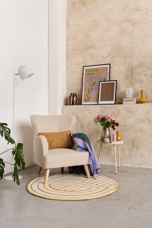 Įkvėpimas : Svetainė, Romantiškas stilius, Tekstilė