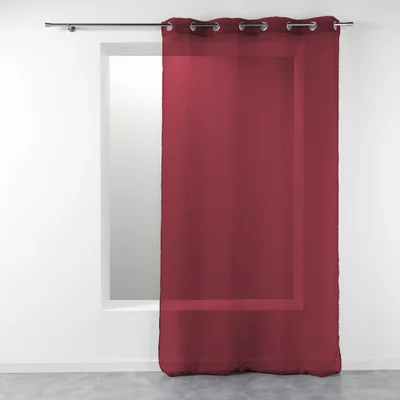 Bordo spalvos permatoma užuolaida 140x240 cm Telma – douceur d'intérieur