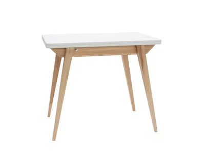 Sulankstomas valgomojo stalas su baltu stalviršiu 65x90 cm Envelope - Ragaba