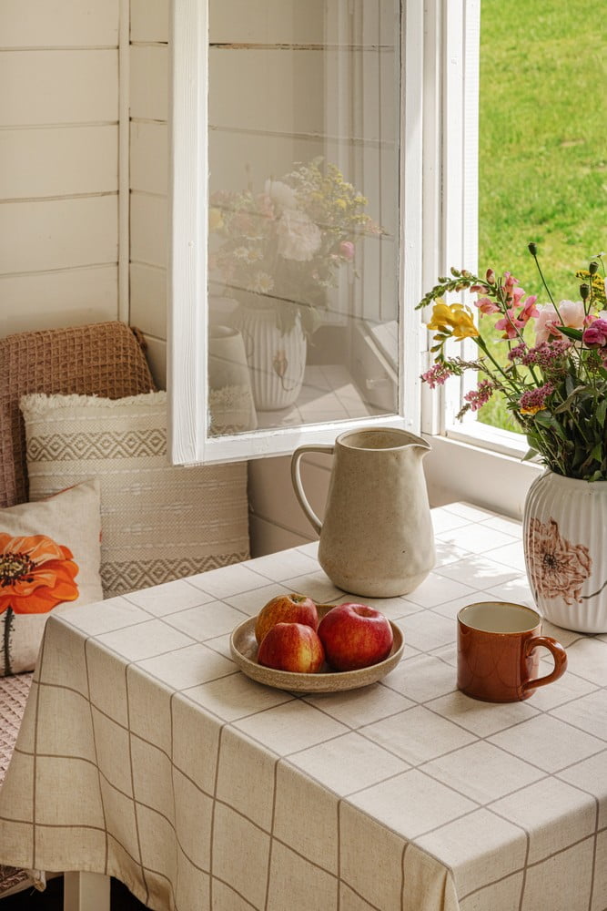 Įkvėpimas : Sendintas stilius, Romantiškas stilius, Valgomasis, Tekstilė