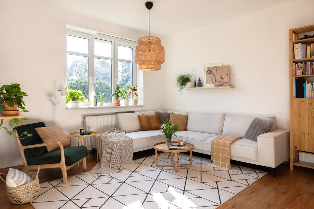 Įkvėpimas : Svetainė, Skandinaviškas stilius, Tekstilė