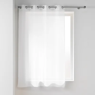 Iš šydo permatoma užuolaida baltos spalvos 140x180 cm Lissea – douceur d'intérieur