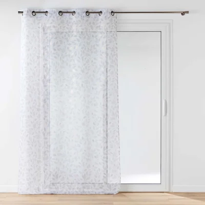 Baltos spalvos iš šydo permatoma užuolaida 140x240 cm Duchesse – douceur d'intérieur