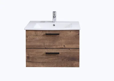 71x51 cm ruda ąžuolinė spintelė po praustuvu be maišytuvo Set 374 - Pelipal