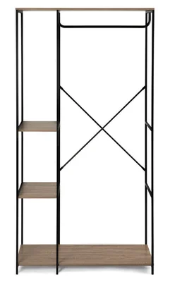 Juodos spalvos iš plieno koridoriaus baldas 90x170x40 cm Aris – Bonami Essentials