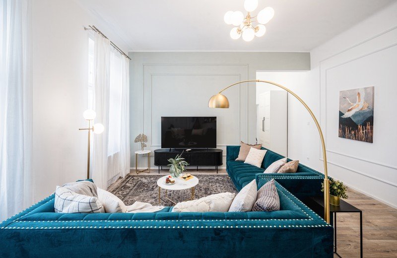 Interjeras su charakteriu trumpalaikės nuomos bute