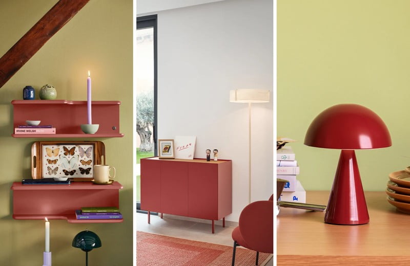 Unexpected Red Theory: netikėto raudonos spalvos akcento magija interjere