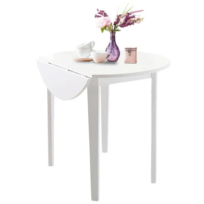 Baltas sulankstomas valgomojo stalas Støraa Trento Quer, ⌀ 92 cm