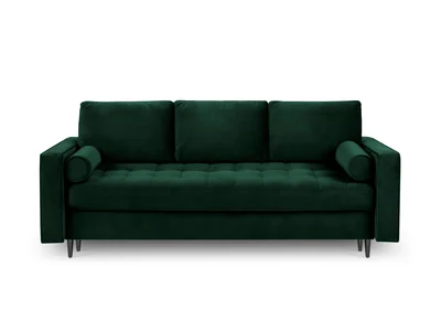 Žalia aksominė sofa-lova Milo Casa Santo