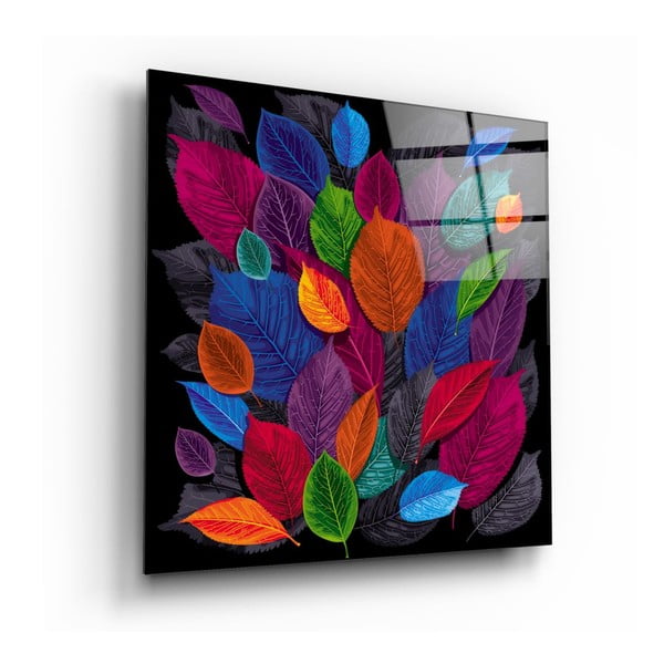 Paveikslas ant stiklo Insigne Colored Leaves, 60 x 60 cm