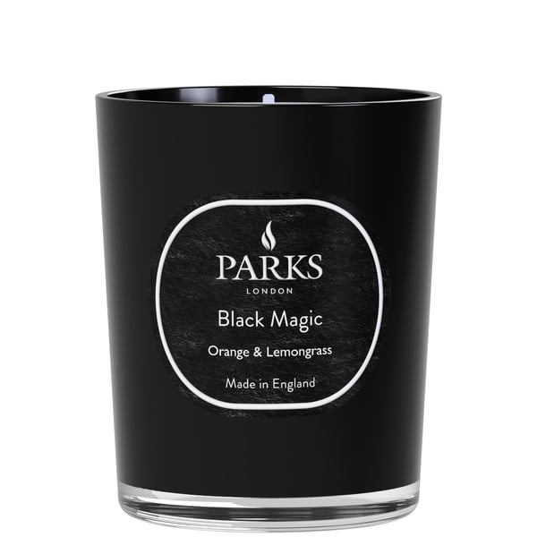 Žvakė su apelsinų ir citrinžolių kvapu "Parks Candles London Black Magic", degimo trukmė 45 val.