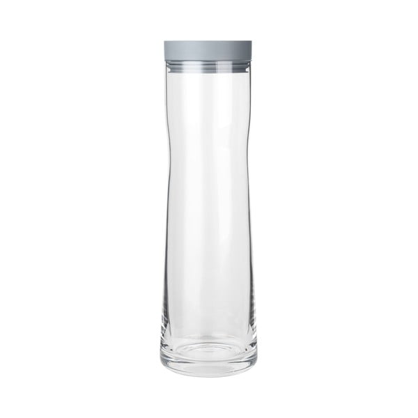 Stiklinė stiklinė gertuvė su pilku silikoniniu dangteliu Blomus Aqua, 1 l