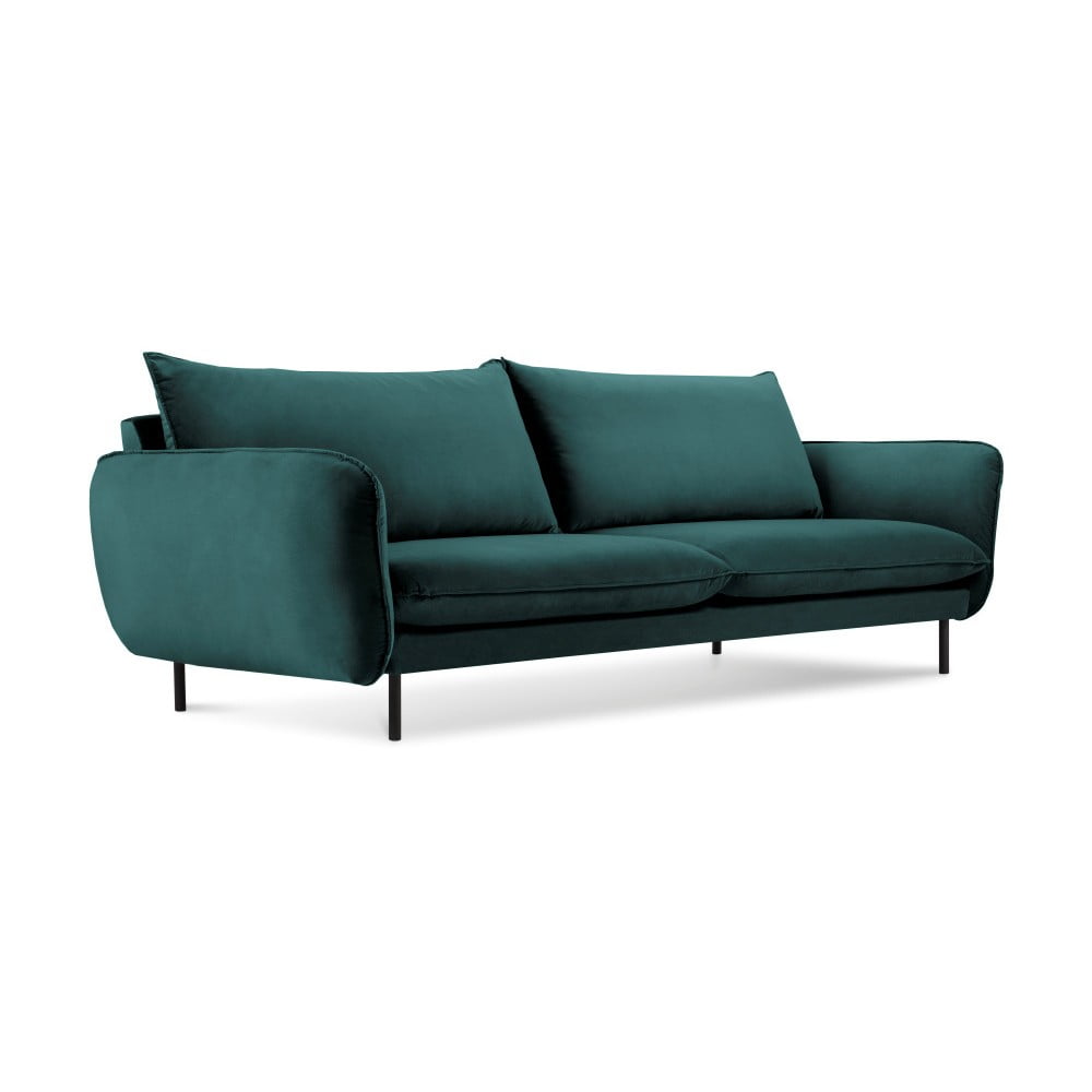 Turkio spalvos aksominė sofa Cosmopolitan Design Vienna, 230 cm