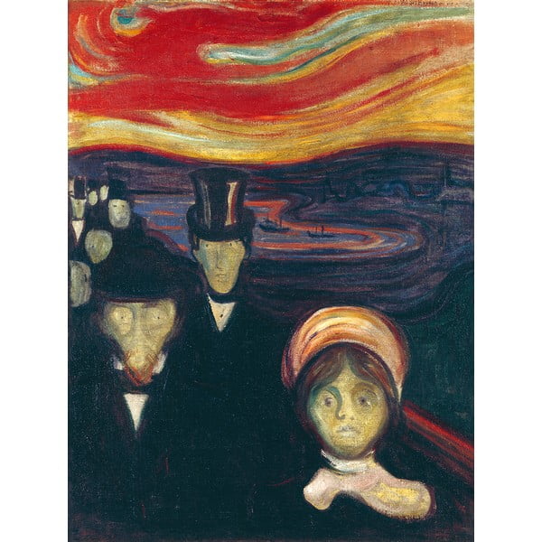 Edvard Munch reprodukcija Anxiety, 45 x 60 cm