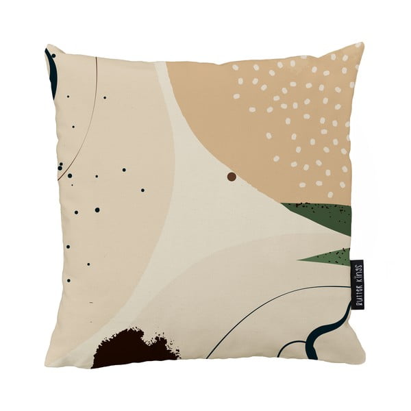 Smėlio spalvos medvilninė dekoratyvinė pagalvėlė Butter Kings Abstract Dark, 50 x 50 cm