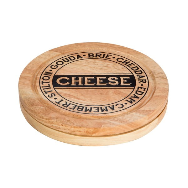 Premier Housewares sūrio pjaustymo lentelių rinkinys su laikymo vieta ir 4 peiliais