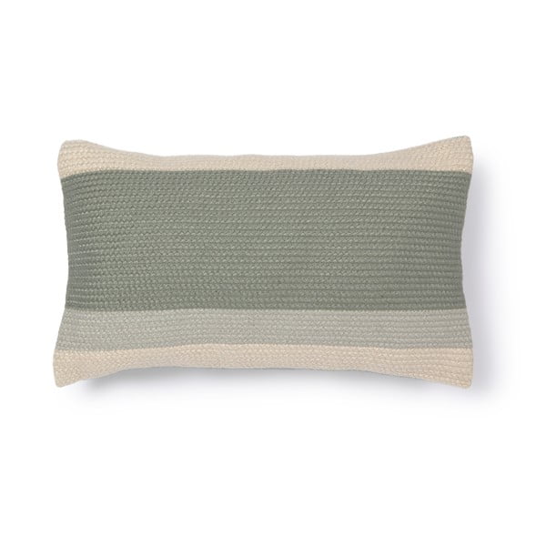 Žalias pagalvėlės užvalkalas iš perdirbto plastiko Kave Home Leeith, 30 x 50 cm