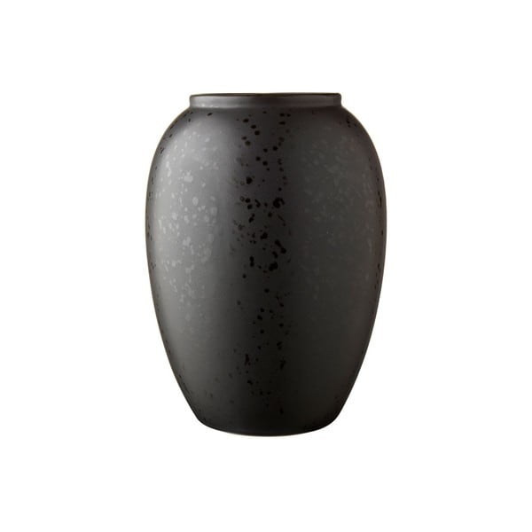 Juoda akmens masės vaza Bitz Basics Black, aukštis 20 cm