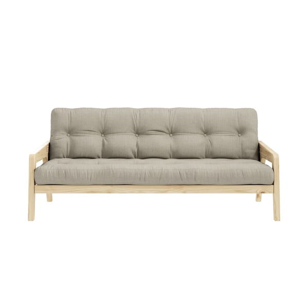Sulankstoma sofa Karup Design Grab Natural Clear/Linen Beige