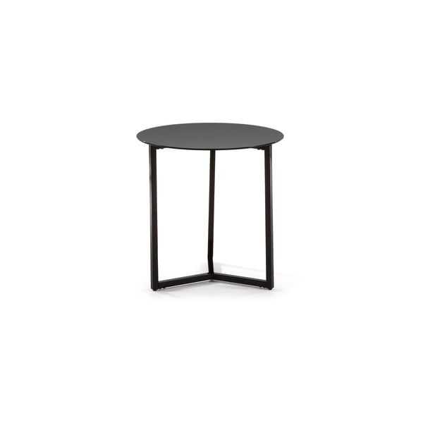 Juodas kavos staliukas Kave Home Marae, ⌀ 50 cm