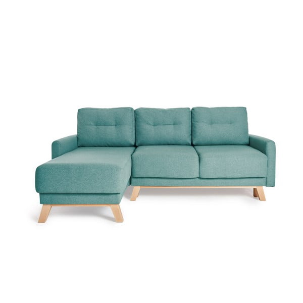 Turkio spalvos modulinė kampinė sofa-lova Bonami Selection Pop