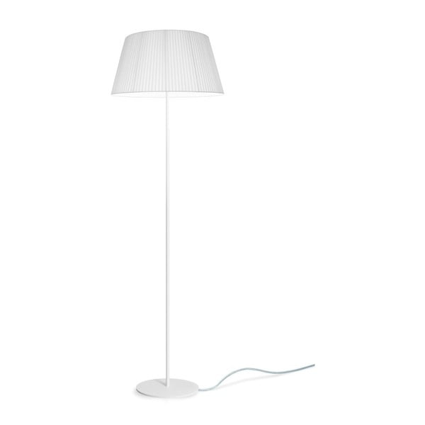 Baltas grindų šviestuvas Sotto Luce Kami, ⌀ 45 cm