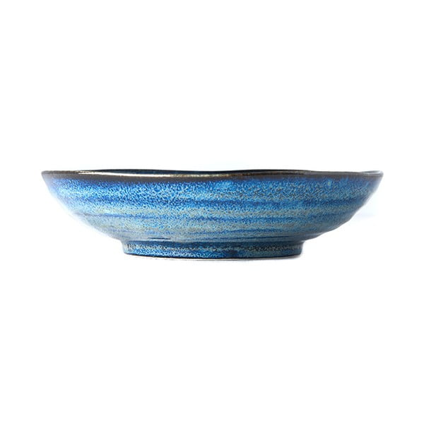 Mėlynos spalvos keraminė gili lėkštė MIJ Indigo, ø 21 cm