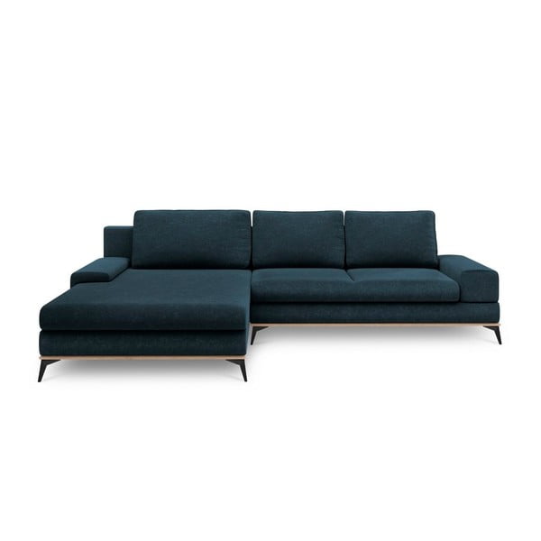 Pilkai mėlyna sofa-lova Windsor & Co Sofas Planet, kairysis kampas