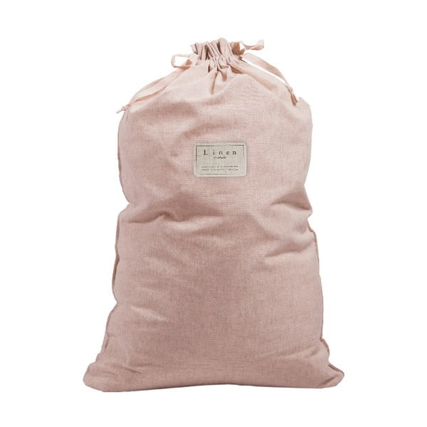 Lininis skalbinių maišas Linen Couture Rose, aukštis 75 cm