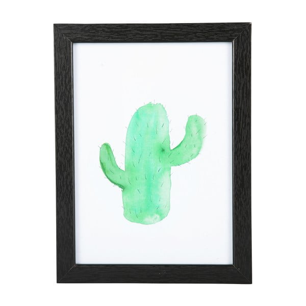 Paveikslas juodame rėmelyje PT LIVING Cactus, 13 x 18 cm