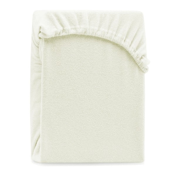 AmeliaHome Ruby Siesta pilkai smėlio spalvos elastinga paklodė dvivietei lovai, 200/220 x 200 cm