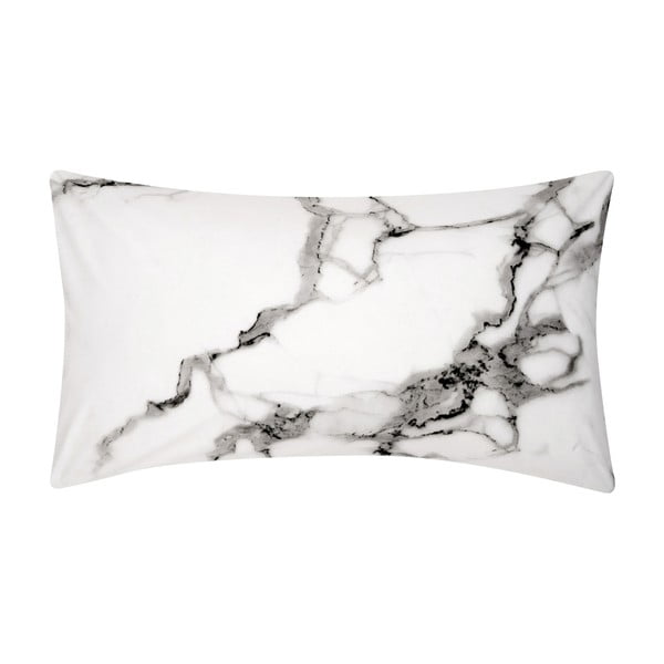 Baltas dekoratyvinis pagalvės užvalkalas iš medvilnės Westwing Collection, 45 x 85 cm