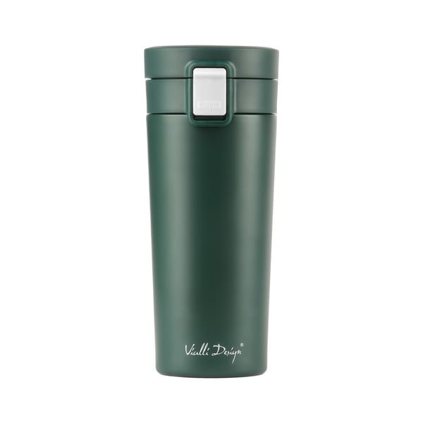 Žalias kelioninis termo puodelis Vialli Design Fuori, 400 ml