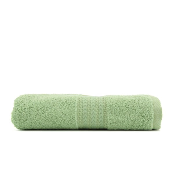 Žalias grynos medvilnės rankšluostis Sunny, 50 x 90 cm