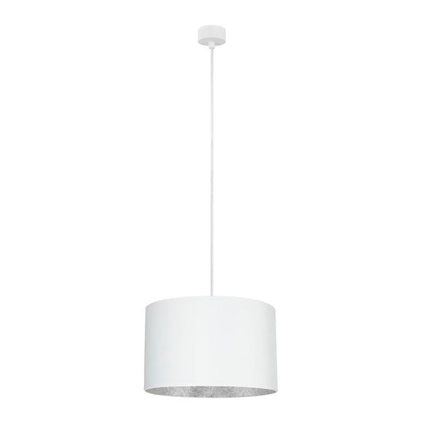 Baltas pakabinamas šviestuvas su sidabro detalėmis Sotto Luce Mika M, ⌀ 36 cm