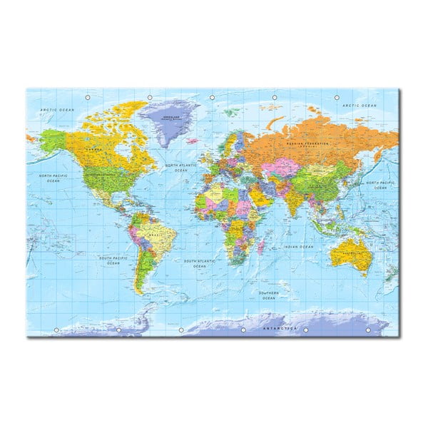 Pasaulio žemėlapis Bimago Orbis Terrarum, 120 x 80 cm