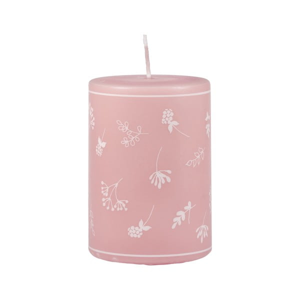 Rožinė žvakė Unipar Fleur, degimo laikas 48 val