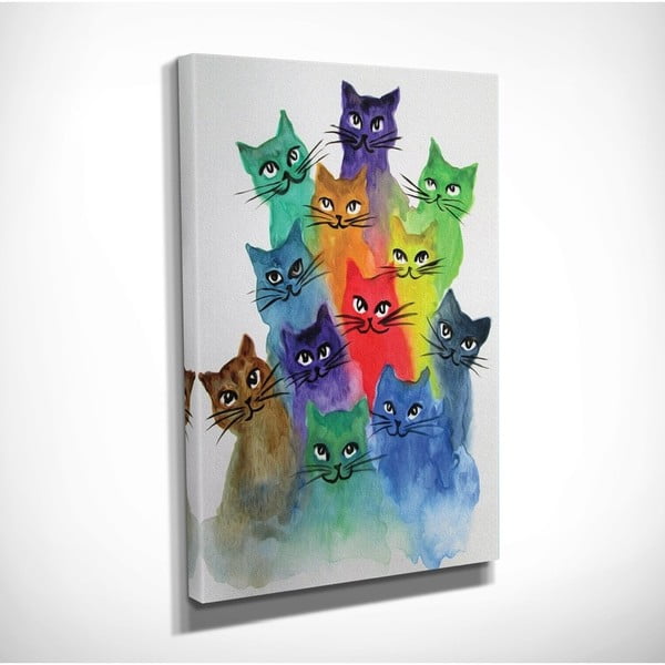 Paveikslas ant drobės Happy Cats, 30 x 40 cm