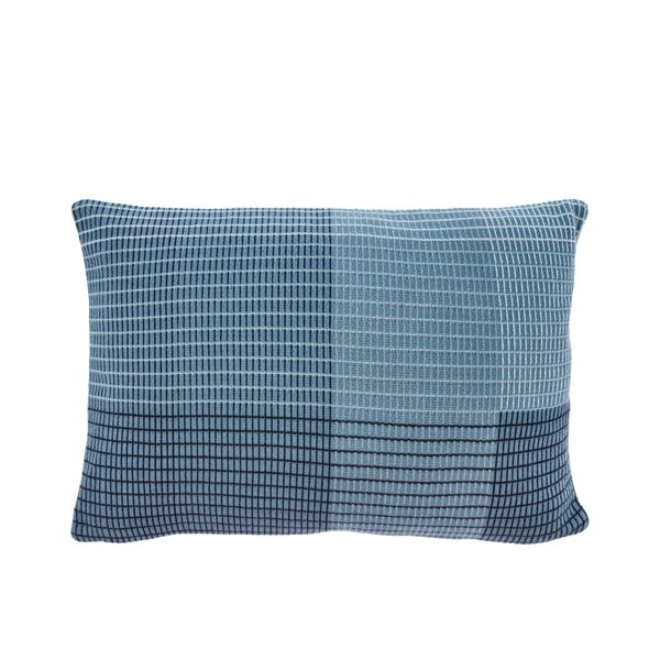 Mėlyna medvilninė pagalvė Södahl Interlace, 40 x 60 cm
