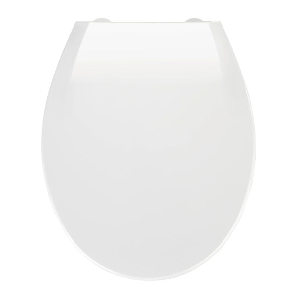 Balta klozeto sėdynė su lengvo uždarymo funkcija Wenko Kos, 44 x 37 cm