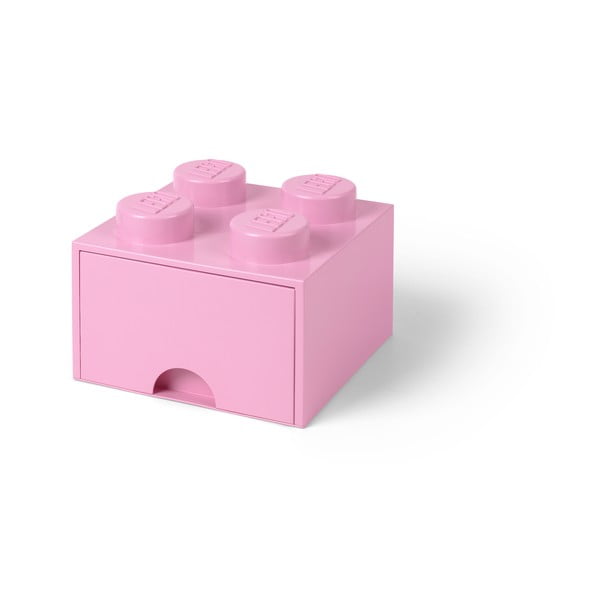 Šviesiai rožinė LEGO® kvadratinė laikymo dėžutė