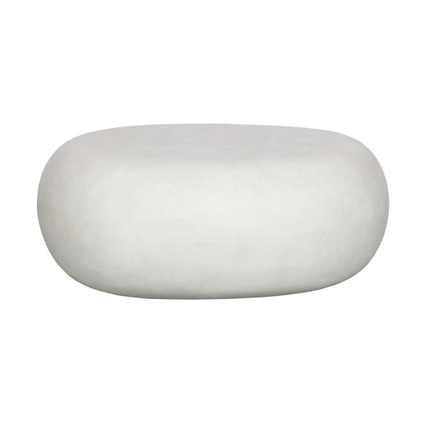 Balto pluošto molio sodo staliukas vtwonen Pebble, 65 x 49 cm