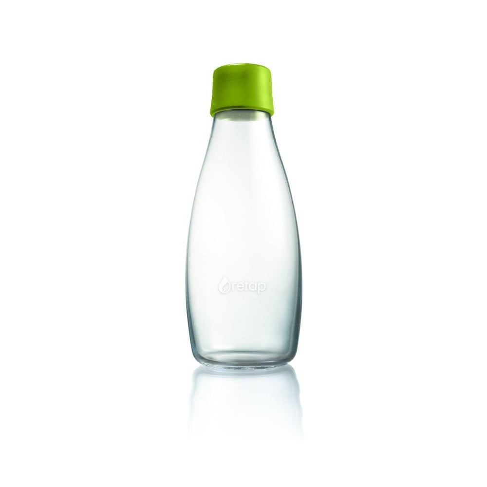 Žalios spalvos stiklinis buteliukas ReTap, 500 ml