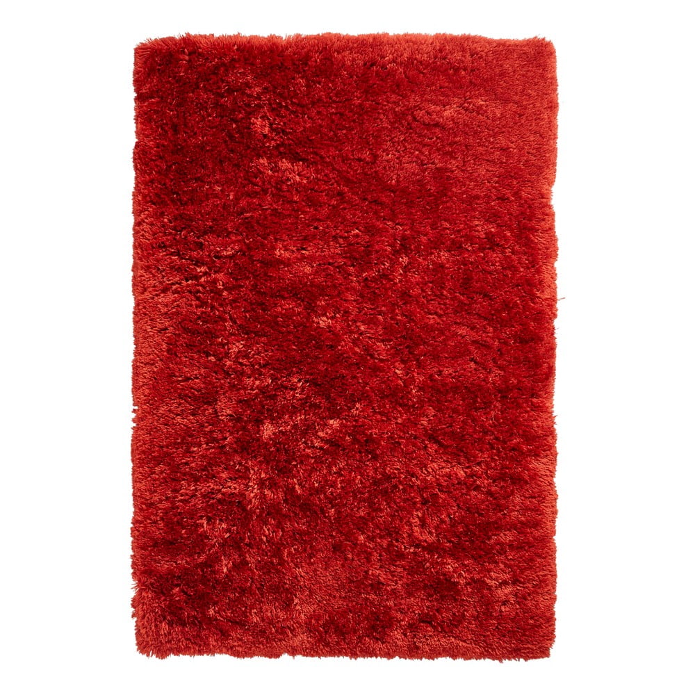Raudonas rankomis siūtas kilimas Think Rugs Polar PL Terra, 80 x 150 cm