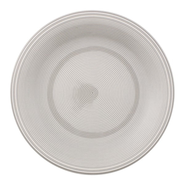 Baltai pilka porcelianinė desertinė lėkštė Villeroy & Boch Like Color Loop, ø 21,5 cm