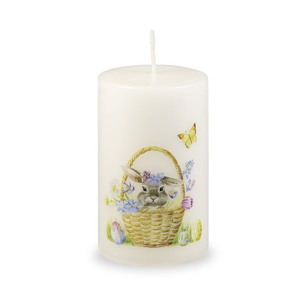 Balta velykinė žvakė Unipar Sweet Easter, degimo laikas 40 val