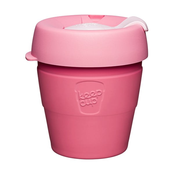 Rožinis kelioninis puodelis su dangteliu KeepCup Saskatoon Thermal, 177 ml