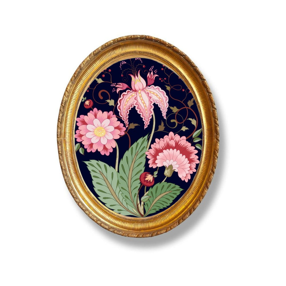 Ovalus paveikslas Velvet Atelier Flowers