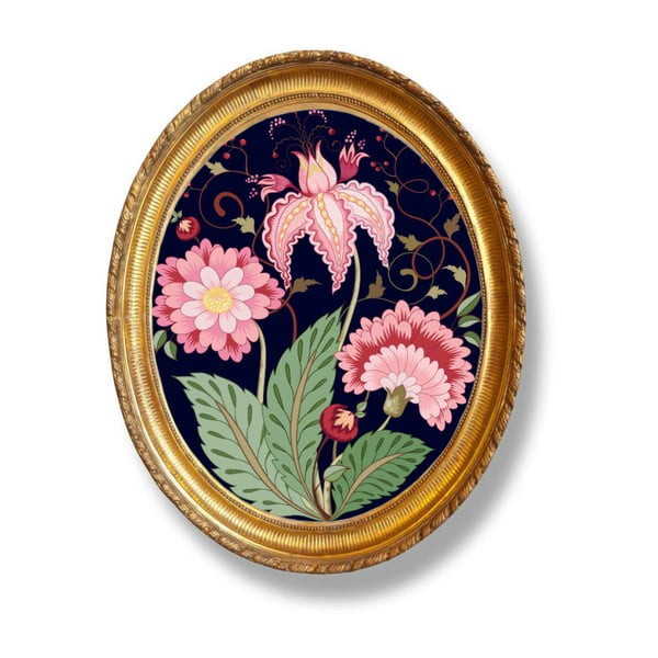 Ovalus paveikslas Velvet Atelier Flowers