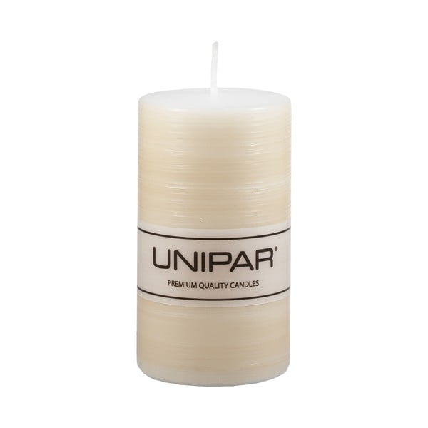 Smėlio spalvos žvakė Unipar Finelines, degimo laikas 40 val